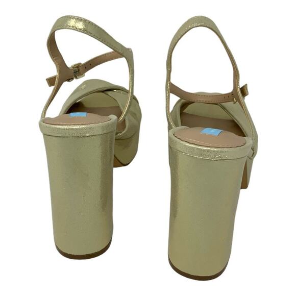 Draper James Paloma Platform Heel Gold Twist Toe Size 10 NWT $128 MSRP NWT - Picture 7 of 7